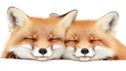 Obraz premium Fox Wild Animal Loving Portrait In A Natural Environment