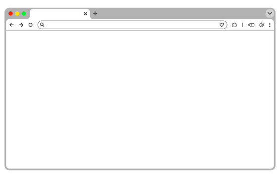 PCウィンドウ フレーム ブラウザ タブ 検索エンジン   MacOS  Chrome風 (.PNG)