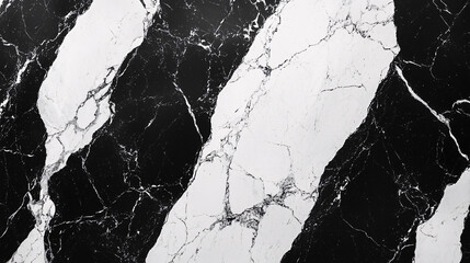 Elegant black and white marble surface interior design texture modern close-up luxury concept