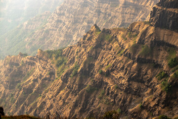 Arthur's Seat, a beautiful landscape, a sightseeing attraction in Mahabaleshwar, India