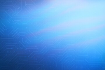 Blue Circuit Board Background, Futuristic Technology Digital Pattern.