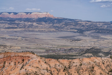 Bryce Canyon National Park, Utah. Claron Formation, Bryce Point, Bryce Canyon National,(Tcp) Pink...
