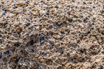 Conglomerate is a sedimentary rock, (Tbm) Conglomerate at Boat Mesa. Bryce Point, Bryce Canyon National Park, Utah.