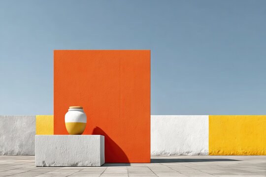 Product podium with textured background