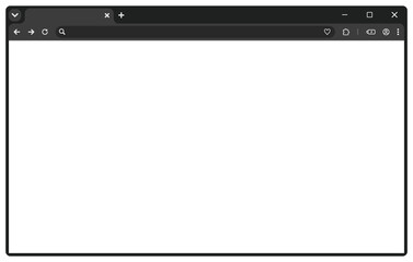 PCウィンドウ フレーム ブラウザ 検索エンジン Chrome風 (.PNG)	