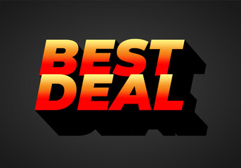 Best Deal Text Graphic design
