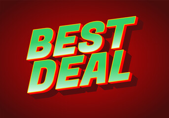 Bold Best Deal Text Graphic design