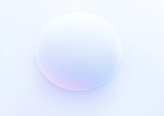Abstract sphere with soft color gradients