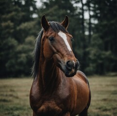 Obraz premium horse in the field