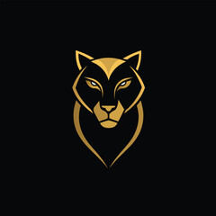 panther minimalist logo icon © IshratJahan