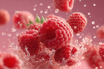  Rasberries explosion banner