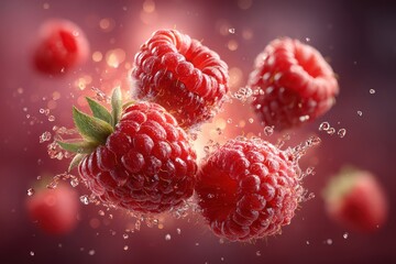  Rasberries explosion banner