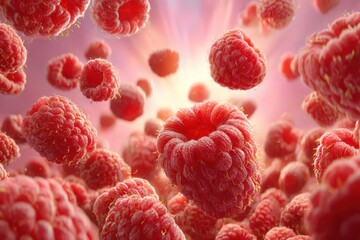  Rasberries explosion banner