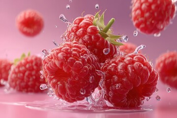  Rasberries explosion banner