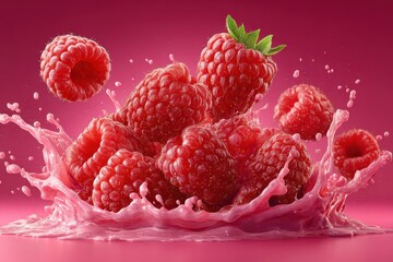  Rasberries explosion banner