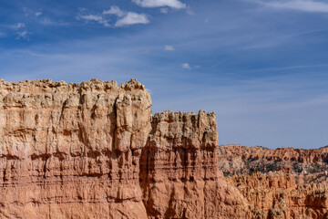 Sunset Point Overlook, Bryce Canyon National Park, Utah. Claron Formation, (Tcp) Pink member;...