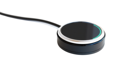 Remote temperature monitoring sensor, Transparent background, PNG file