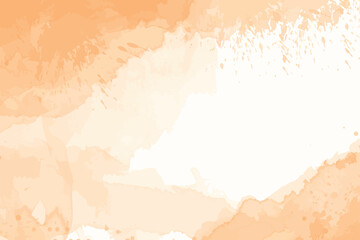 Orange Watercolor Wash Digital Art Design