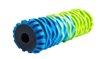 Smart foam roller with vibration, Transparent background, PNG file