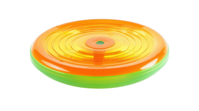 Smart frisbee with speed tracker Transparent background, PNG file