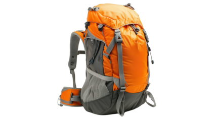 Reflective safety travel backpack Transparent background, PNG file