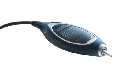 Smart mobile ultrasound probe Transparent background, PNG file