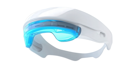 Smart mouthguard with biometric sensor, Transparent background, PNG file