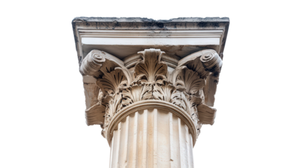 Roman forum column Transparent background, PNG file