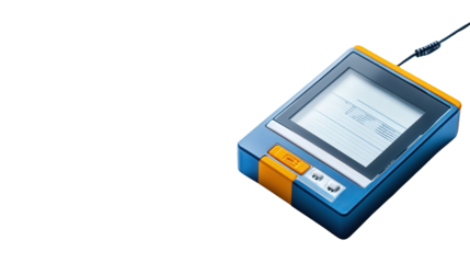 Scientific data logger device, Transparent background, PNG file