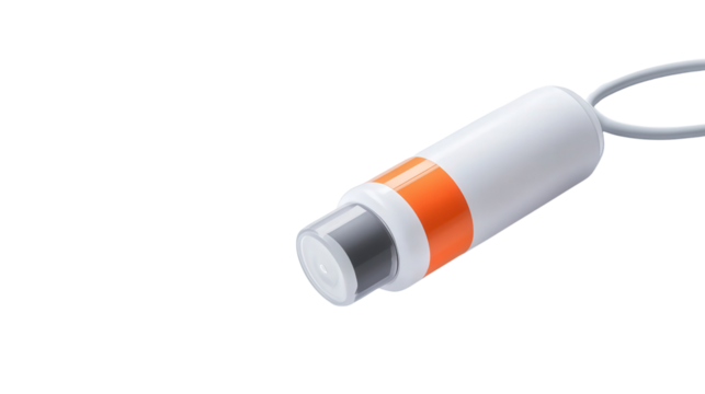 Smart oxygen saturation sensor Transparent background, PNG file