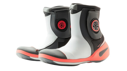 Smart recovery boots for runners, Transparent background, PNG file