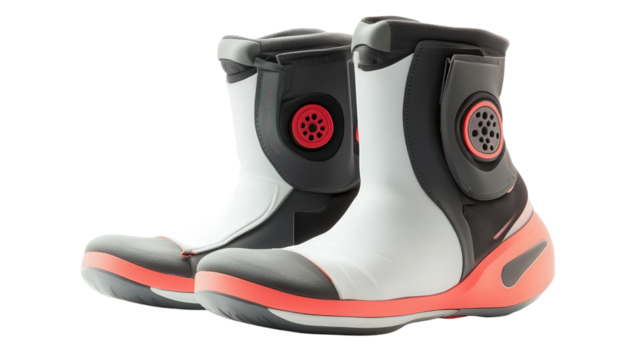 Smart recovery boots for runners, Transparent background, PNG file