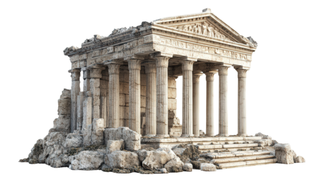 Ruins of Carthaginian temple Transparent background, PNG file