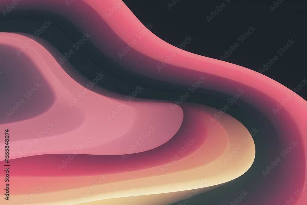 Fototapete abstract smooth layered background with soft gradient