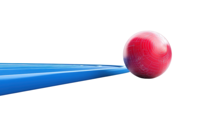 Smart shot put tracker ball Transparent background, PNG file