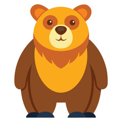 bear vector image on white background