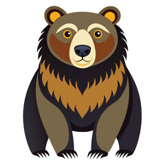 bear vector image on white background