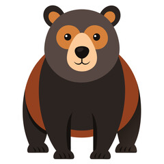 bear vector image on white background