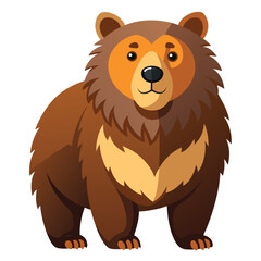 bear vector image on white background