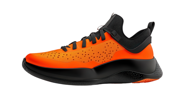 Sleek performance basketball sneakers Transparent background, PNG file