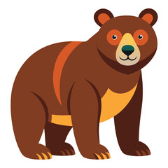 bear vector image on white background