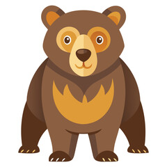bear vector image on white background