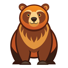 bear vector image on white background