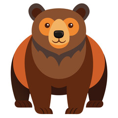Fototapeta premium bear vector image on white background
