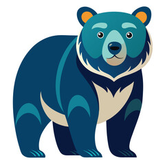 bear vector image on white background