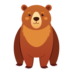 bear vector image on white background