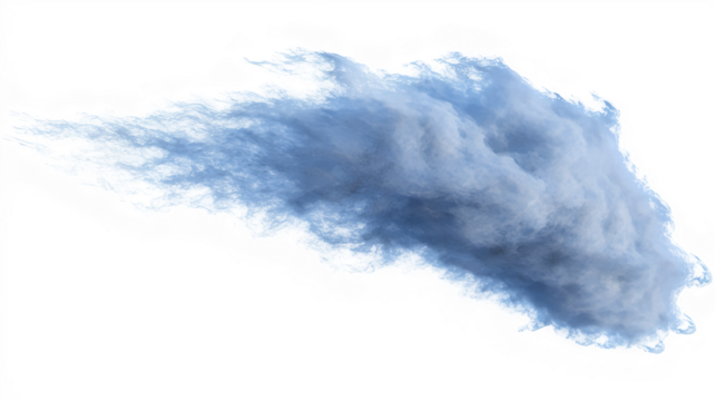 Cloudy sky overcast on transparent background