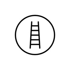 Ladder icon representing ambition, career advancement, access to opportunity, and structured growth in professional or educational contexts.