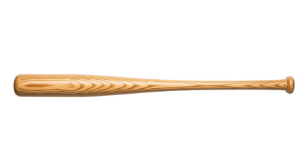 Wooden baseball bat isolated background