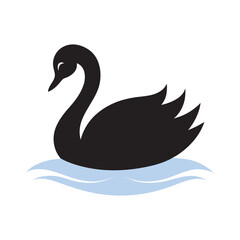 Wan Swimming On Lake Silhouette